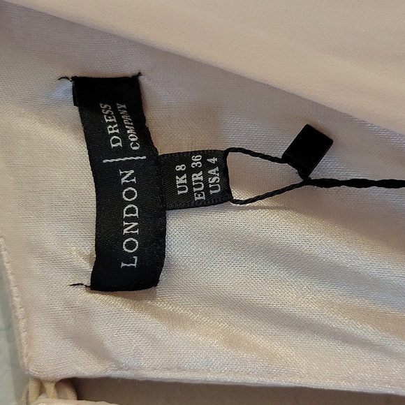 LONDON DRESS CO Sheer Sequined Attached Belt Flowy Wrapped Elegant Dress… - Picture 12 of 16